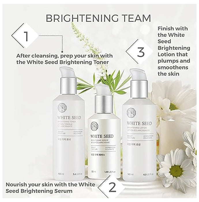 The Face Shop White Seed Brightening Serum With Niacinamide & Hyaluronic Acid, Face Serum To Treat Dark Spots & Uneven Skin Tone