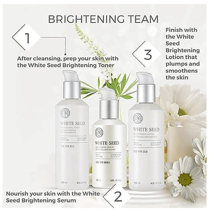 The Face Shop White Seed Brightening Serum With Niacinamide & Hyaluronic Acid, Face Serum To Treat Dark Spots & Uneven Skin Tone