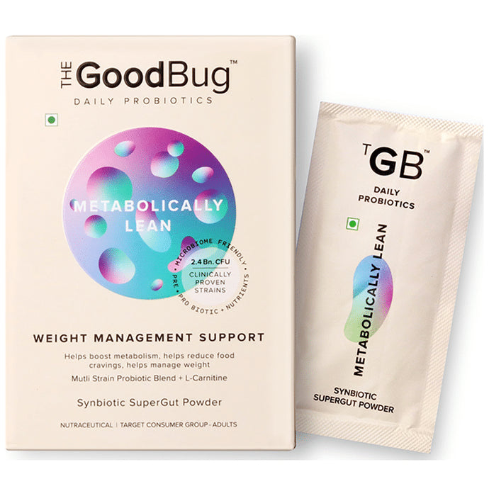 The Good Bug Metabolically Lean Daily Probiotics Powder | For Weight Management & Gut Health (2gm Each)