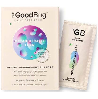 The Good Bug Metabolically Lean Daily Probiotics Powder | For Weight Management & Gut Health (2gm Each)