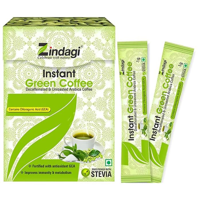 Zindagi Instant Green Coffee Powder (1 gm Each) - Classic Derma