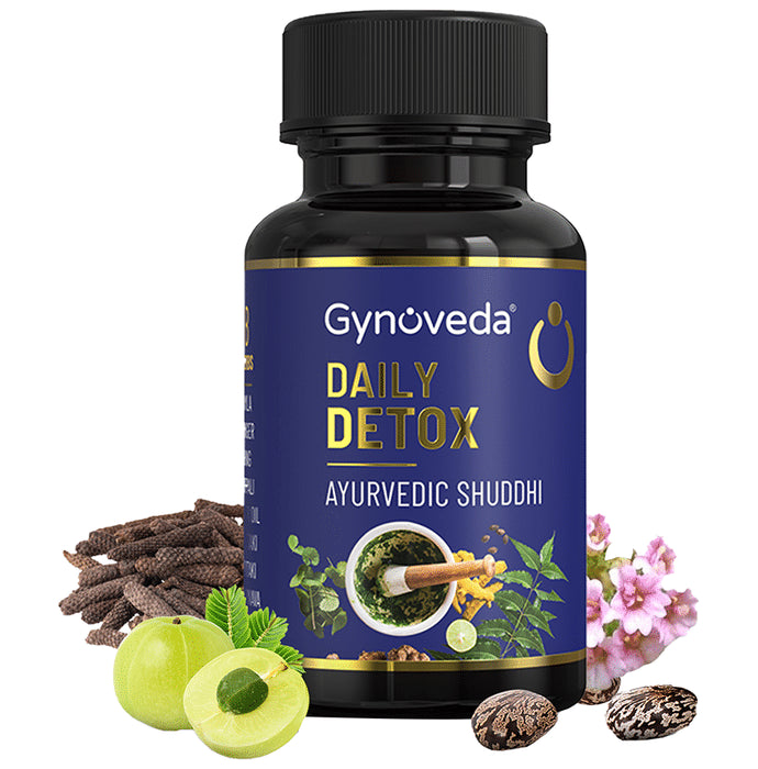 Gynoveda Daily Detox Ayurvedic Tablet (60 Each) - Classic Derma