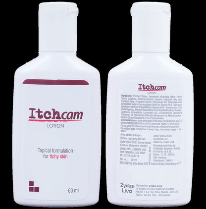 Itchcam Lotion with Calamine, Aloe Vera & Paraffin | Topical Formulation for Itchy Skin - Classic Derma