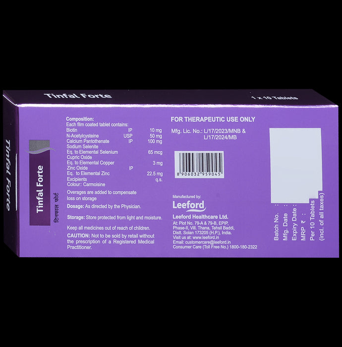 Tinfal Forte Tablet for Hair Care