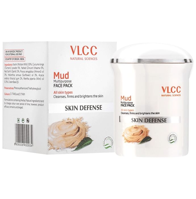 VLCC Mud Face Pack - Classic Derma
