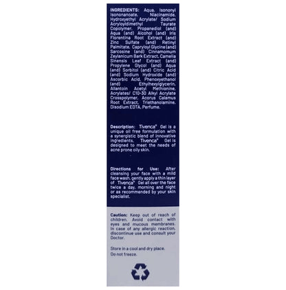 Tivenca Gel for Acne Prone Oily Skin