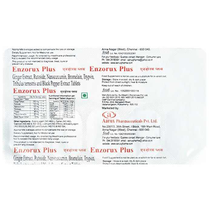 Enzorux Plus Tablet - Classic Derma