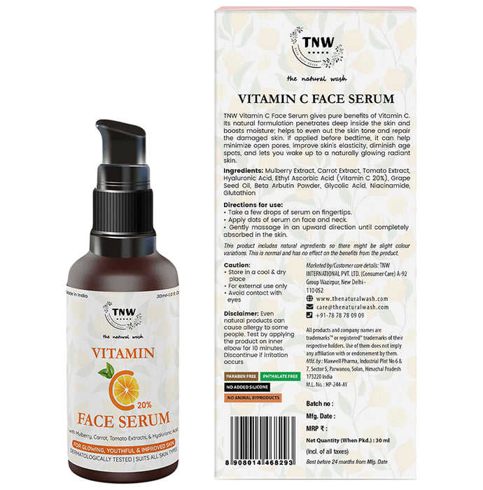 TNW- The Natural Wash Vitamin C 20% Face Serum