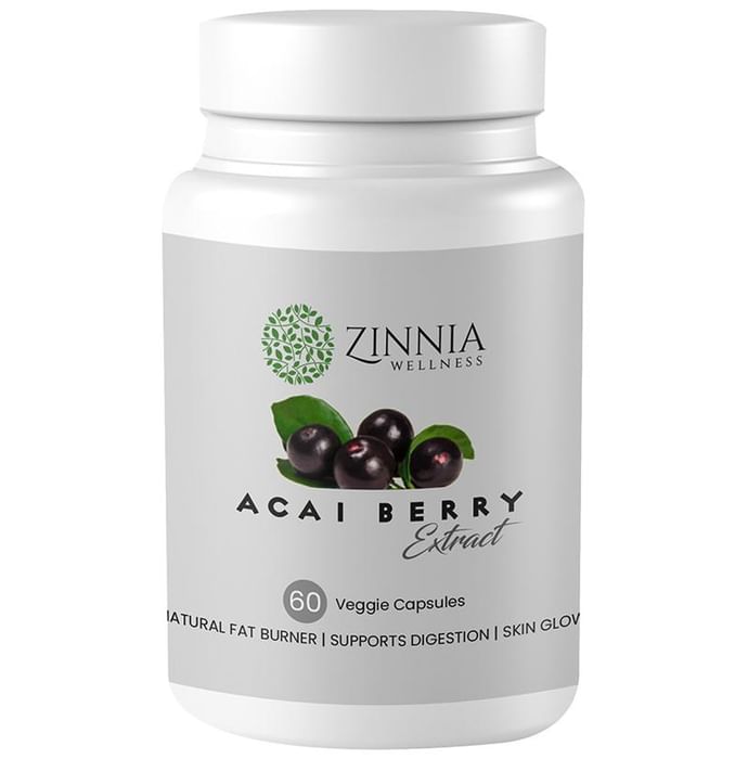 Zinnia Wellness Acai Berry Extract Veggie Capsule - Classic Derma