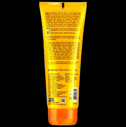 VLCC Natural Science Water Resistant Sun Screen Gel Cream (100gm Each) SPF 60 PA+++