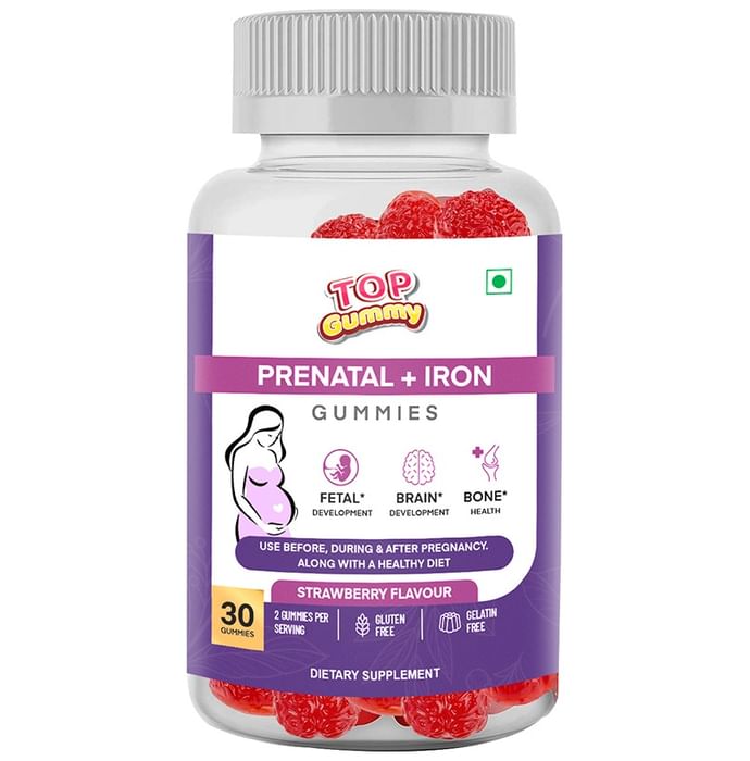 Top Gummy Prenatal + Iron Gummies Strawberry - Classic Derma