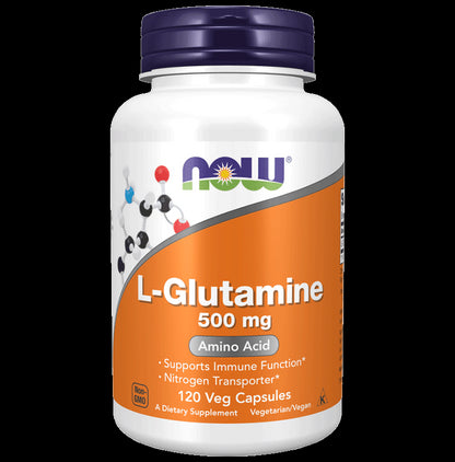 Now Foods L-Glutamine 500mg Capsule - Classic Derma
