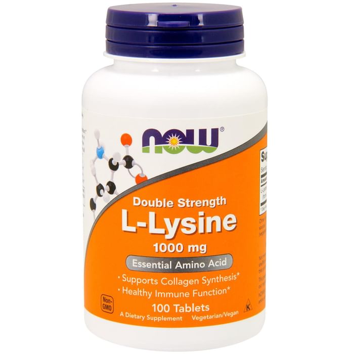 Now Foods L-Lysine 1000mg Tablet - Classic Derma
