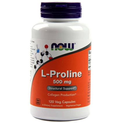 Now Foods L-Proline 500mg Veg Capsule - Classic Derma