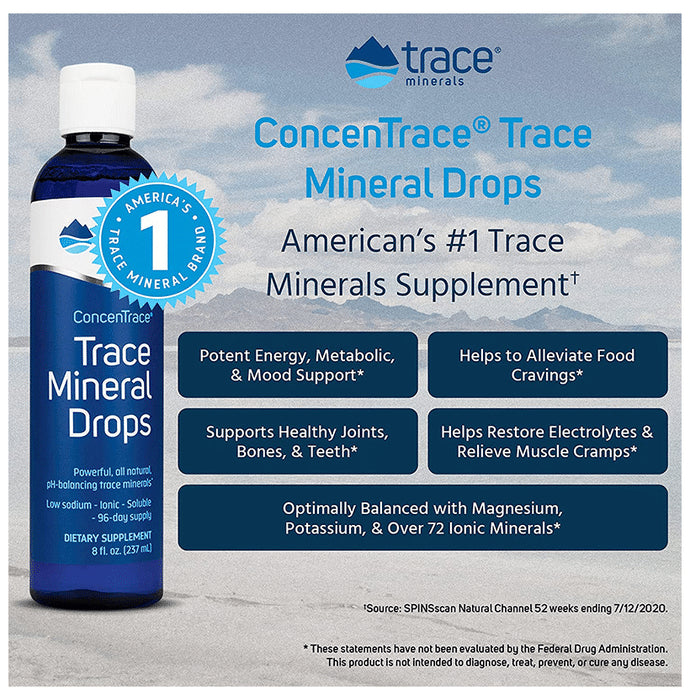 Trace Minerals Concentrace Mineral Drops (237ml Each)