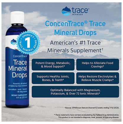 Trace Minerals Concentrace Mineral Drops (237ml Each)