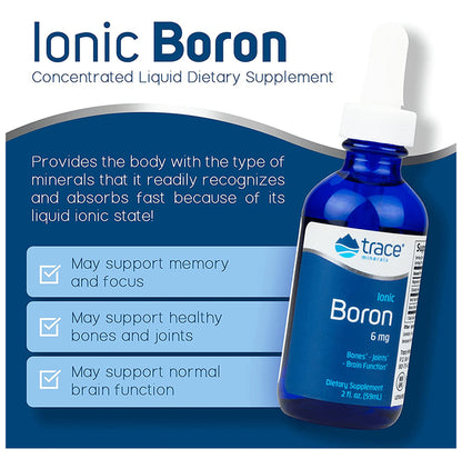 Trace Minerals Ionic Boron 6mg Liquimins (59ml Each)