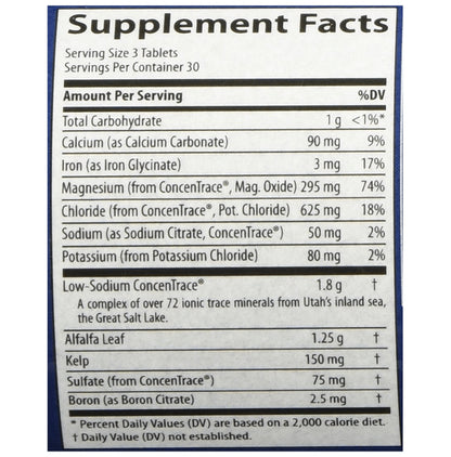 Trace Minerals Tablet