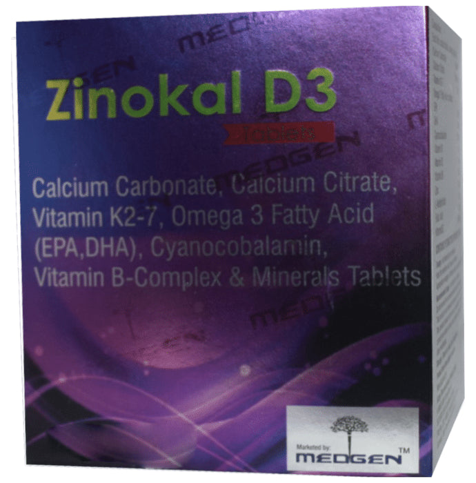Zinokal D3 Tablet - Classic Derma