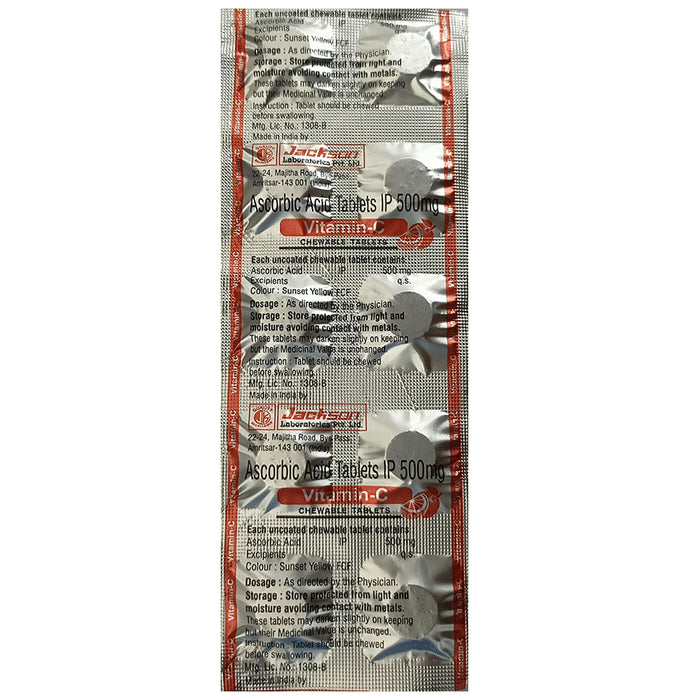 Jackson Vitamin-C 500 Chewable Tablet