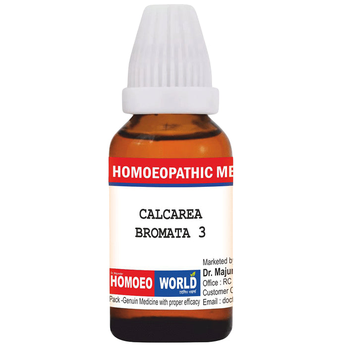 Dr. Majumder Homeo World Calcarea Bromata Dilution 3 CH - Classic Derma