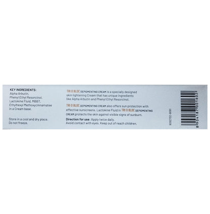 Tri O Bloc Cream | For Skin Lightening & Sun Protection