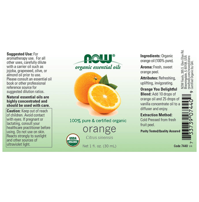 Now Organic Essential Oil Orange