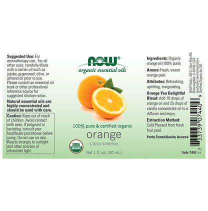 Now Organic Essential Oil Orange