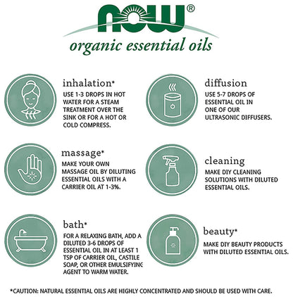 Now Organic Essential Oil Orange