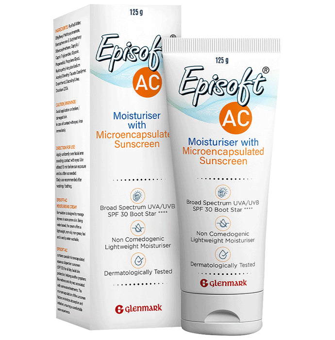 Episoft AC Moisturiser and Microencapsulated Sunsceen SPF 30 - Classic Derma