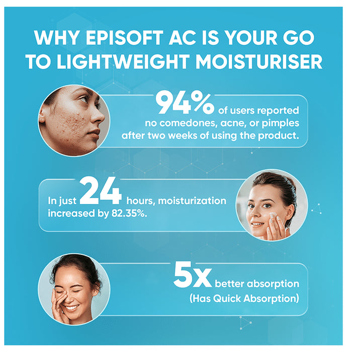 Episoft AC Sunscreen SPF 30 | Lightweight & Paraben Free Cream