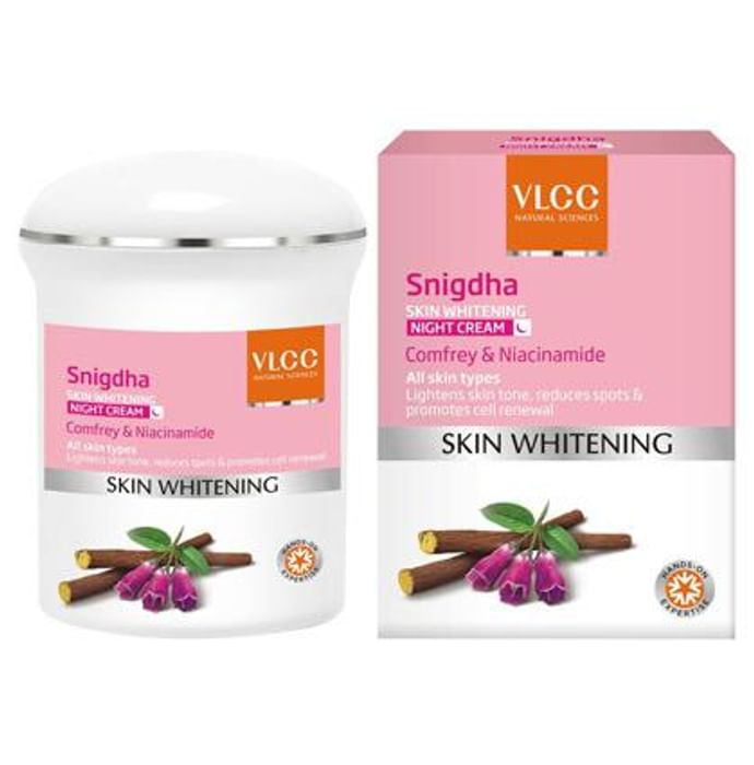 VLCC Snigdha Skin Whitening Night Cream - Classic Derma