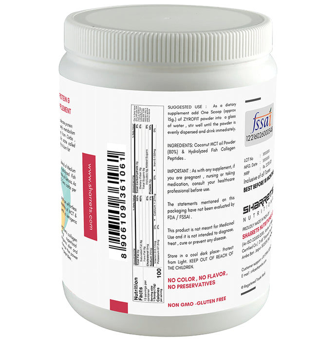 Sharrets Nutritions Keto MCT Collagen Powder Unflavored