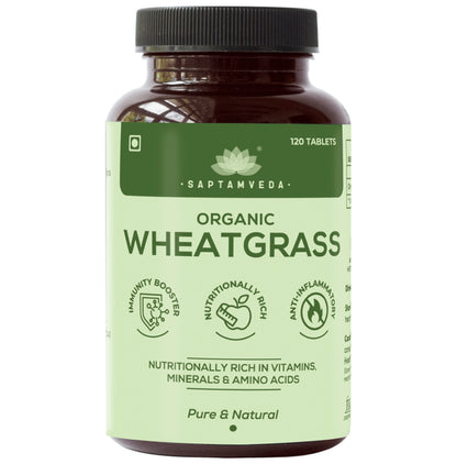 Saptamveda Organic Wheatgrass Tablet - Classic Derma