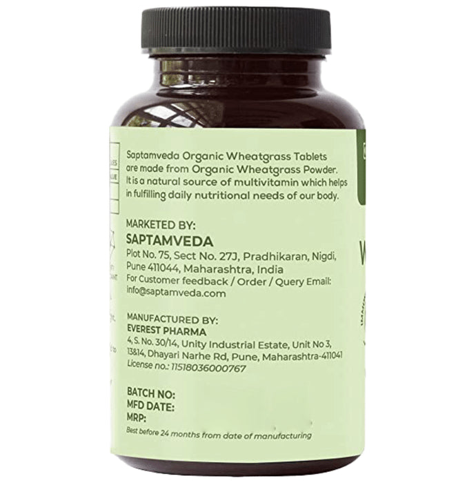 Saptamveda Organic Wheatgrass Tablet
