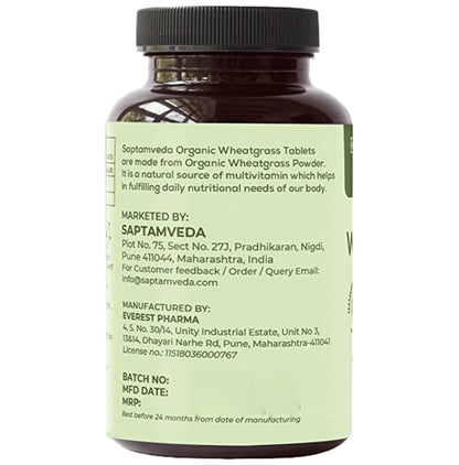 Saptamveda Organic Wheatgrass Tablet
