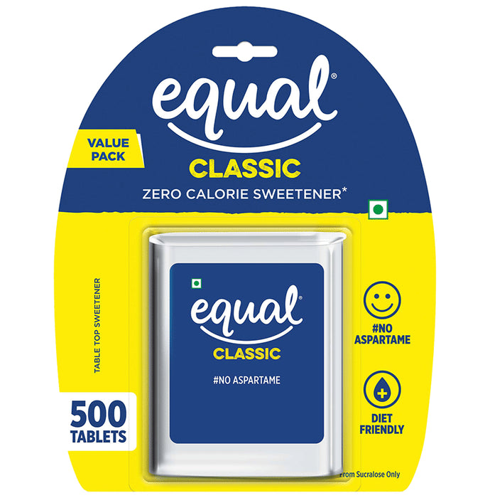Equal Classic Zero Calorie Sweetener Tablet (500 Each) - Classic Derma
