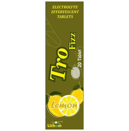 Tro Fizz Effervescent Tablet Lemon - Classic Derma