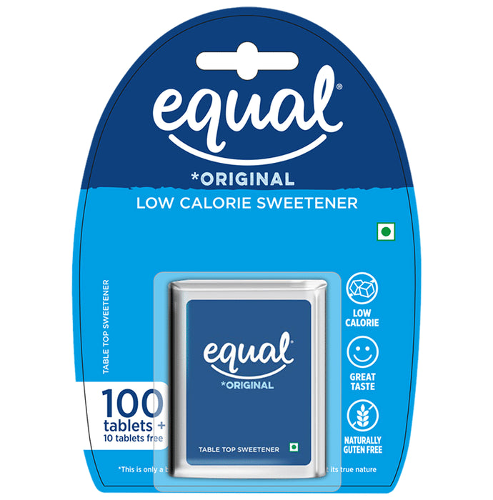 Equal Original Low Calorie Sweetener Tablet (100 Each) + 10 Tablet Free - Classic Derma