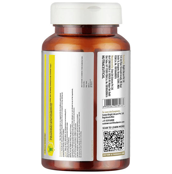 TrueBasics 870 mg of Vegan Omega for Heart, Joints & Eye Health | Capsule