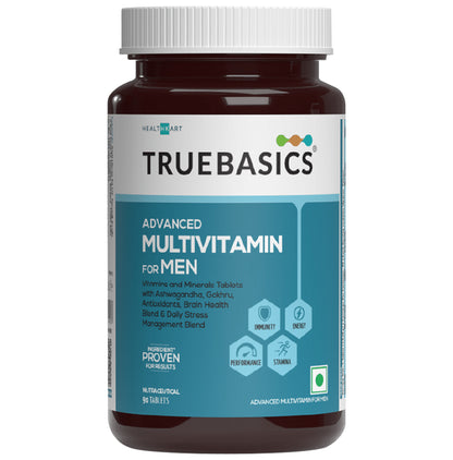 TrueBasics Advanced Multivit Men Tablet, Multivitamin for Men - Classic Derma