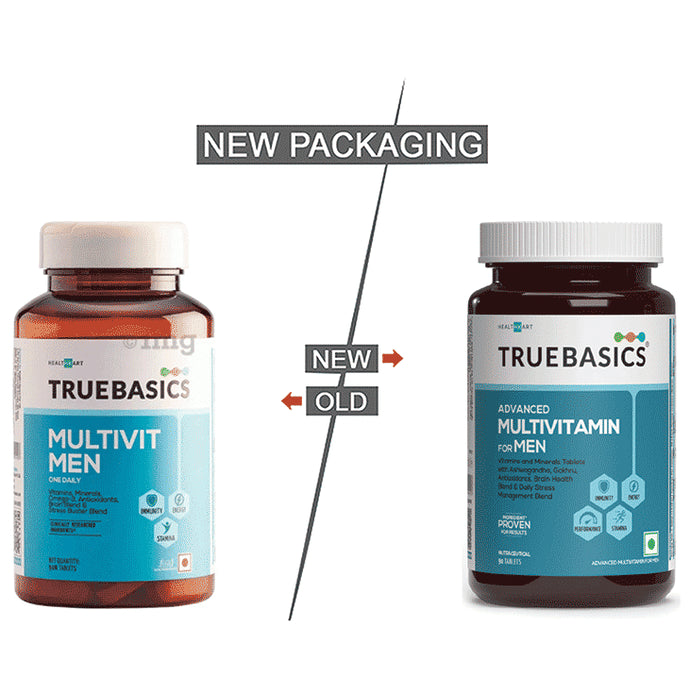 TrueBasics Advanced Multivit Men Tablet, Multivitamin for Men
