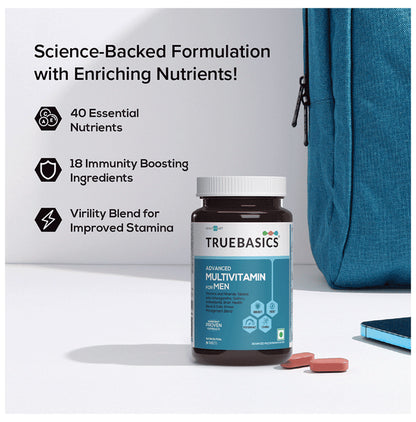 TrueBasics Advanced Multivit Men Tablet, Multivitamin for Men