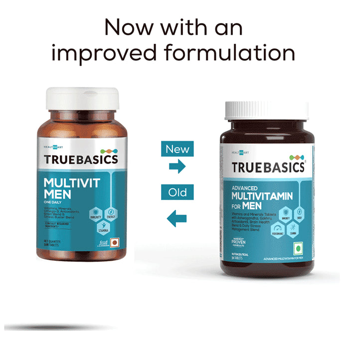 TrueBasics Advanced Multivit Men Tablet, Multivitamin for Men