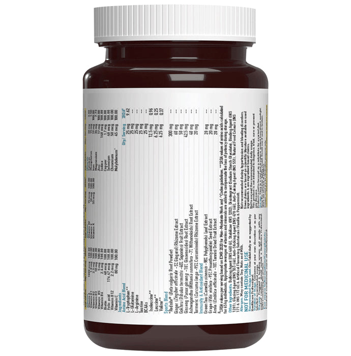 TrueBasics Advanced Multivitamin for Sports with Amino Acids & Antioxidants | For Immunity, Strength & Recovery | Tablet