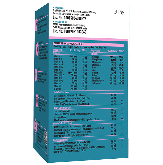 TrueBasics Advanced Multivitamin for Women | With Antioxidants for Joints, Skin, Immunity & Energy | Tablet