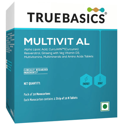 TrueBasics Multivit Al Veg. Tablet - Classic Derma