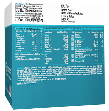 TrueBasics Multivit Al Veg. Tablet