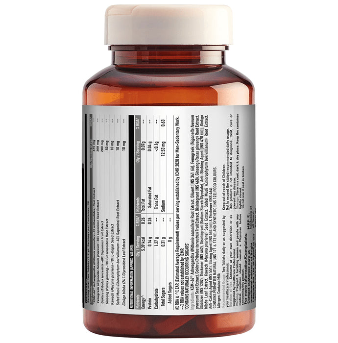 TrueBasics T-Boost Tablet with KSM 66 Ashwagandha | For Energy & Stamina