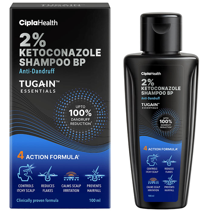 Tugain Essentials 2% Ketoconazole Anti Dandruff Shampoo - Classic Derma